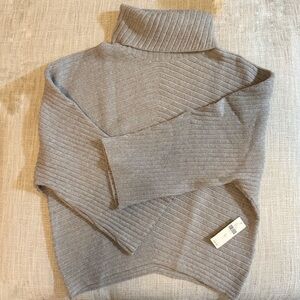 Anthropologie Moss Grey Turtleneck Sweater NWT Size XS